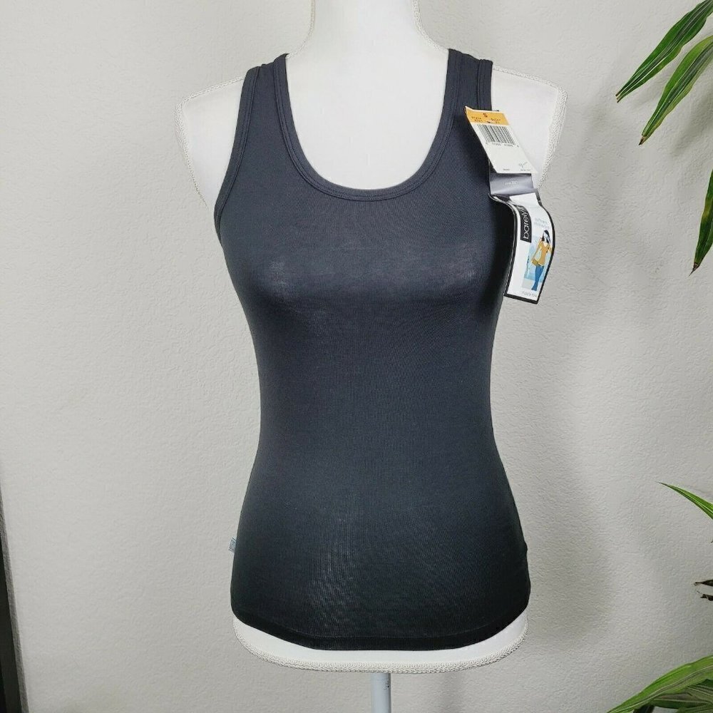 Vintage Barely There Urban Attitudes Muscle Tank Top 0721 Y2K Black Sz Small - Picture 2 of 11